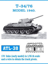 Friulmodel MILITARY MODEL Friulmodel Military 1/35 T34/76 Model 1940 Early Track Set (170 Links)