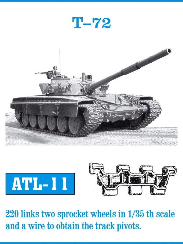 Friulmodel MILITARY MODEL Friulmodel Military 1/35 T72 Track Set (220 Links)