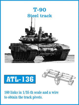 Friulmodel MILITARY MODEL Friulmodel Military 1/35 T90 Steel-Type Track Set (160 Links)