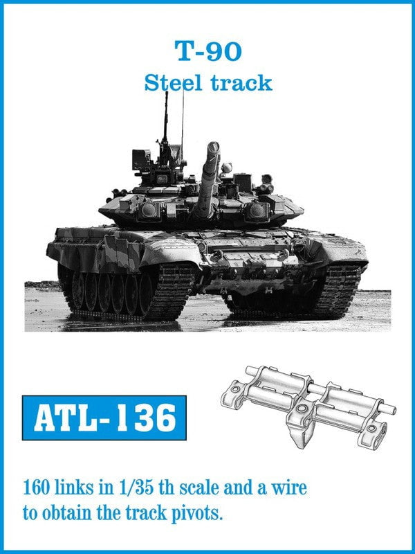Friulmodel MILITARY MODEL Friulmodel Military 1/35 T90 Steel-Type Track Set (160 Links)