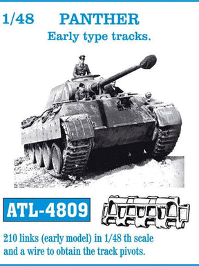 Friulmodel MILITARY MODEL Friulmodel Military 1/48 Panther Early Track Set (210 Links)