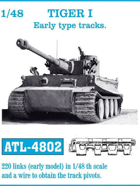 Friulmodel MILITARY MODEL Friulmodel Military 1/48 Tiger I Early Track Set (220 Links)