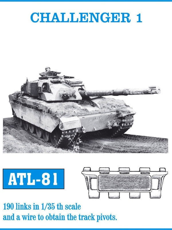 Friulmodel MILITARY MODELS Friulmodel Military 1/35 Challenger I Track Set (190 Links)