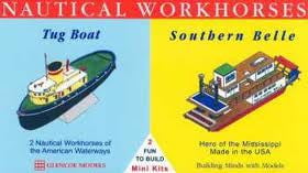 Glencoe MODEL SHIPS Glencoe Ships 1/400 Nautical Workhorses Tug & Mississippi Southern Belle Kit