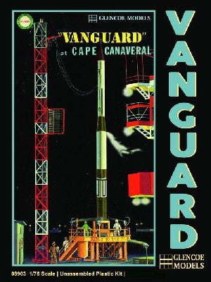 Glencoe SPACE MODELS Glencoe Space 1/76 Vanguard Rocket & Gantry Kit