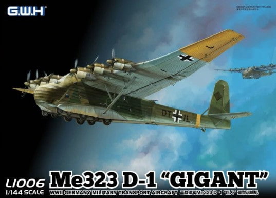Great Wall Hobby MODEL AIRCRAFT Great Wall Hobby 1/144 WWII Me323D1 Gigant German Military Transport Aircraft (New Tool) Kit