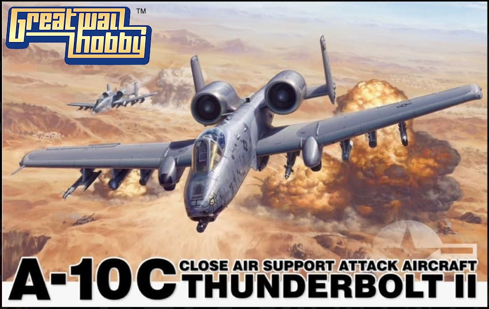 Great Wall Hobby SCALE MODEL KITS Great Wall Hobby 1/48 A10C Thunderbolt II Close Air Support Attack Aircraft Kit