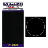 Hasegawa Hasegawa TF4 Flat Black Finish Mylar Foil 90mm x 200mm Self Adhesive