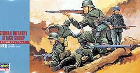 Hasegawa MILITARY MODEL Hasegawa 1/72 German Infantry Attack Group Kit