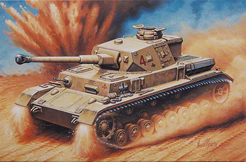 Hasegawa MILITARY MODEL Hasegawa 1/72 Pz.Kpfw IV ausf.F2 & 8t Half Track & 88mm Gun Flak 18 "Rommel Afrika Korps" Ltd. Edition Kit