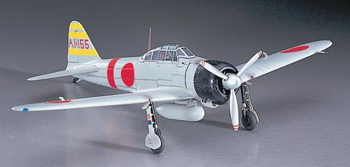 Hasegawa MODEL AIRPLANES Hasegawa 1/72 A6M2 Zeke Type 21 Fighter Kit
