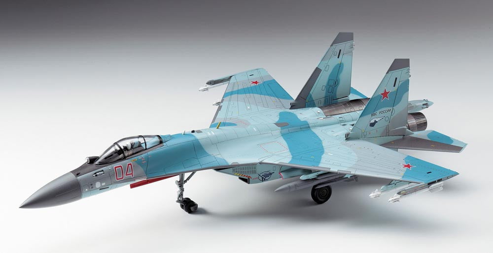 Hasegawa MODEL AIRPLANES Hasegawa 1/72 Su35S Flanker Russian AF Multi-Role Fighter Kit
