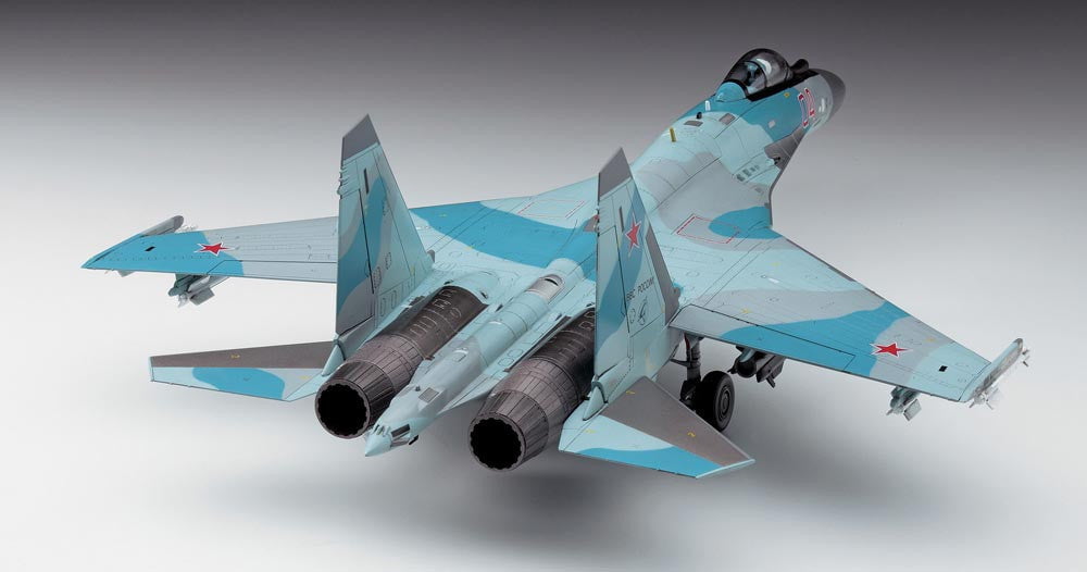 Hasegawa MODEL AIRPLANES Hasegawa 1/72 Su35S Flanker Russian AF Multi-Role Fighter Kit
