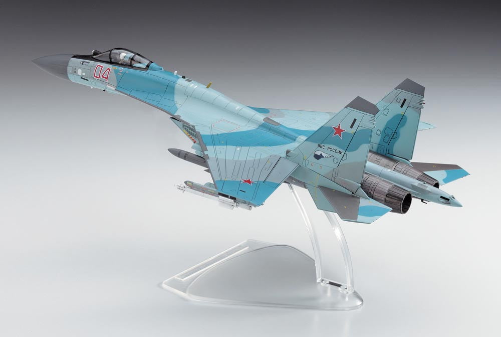 Hasegawa MODEL AIRPLANES Hasegawa 1/72 Su35S Flanker Russian AF Multi-Role Fighter Kit