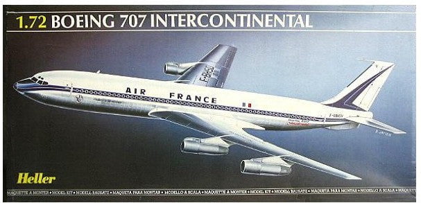 Heller MODEL AIRCRAFT Heller 1/72 B707 Air France Commercial Airliner Kit