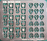 Highlight Model Studio MODEL CAR ACCESSORIES Highlight Model Studio 1/24-1/25 Safety Belt Locks Set (2 Styles)