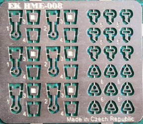 Highlight Model Studio MODEL CAR ACCESSORIES Highlight Model Studio 1/24-1/25 Safety Belt Locks Set (2 Styles)