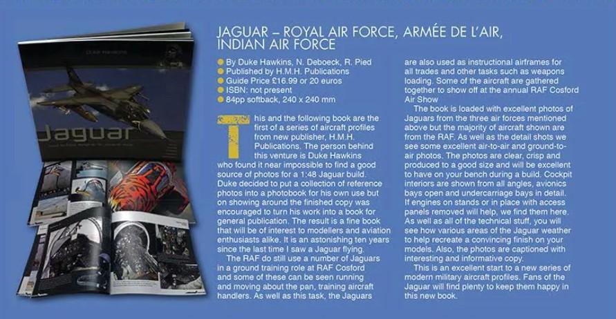 Historical Military HOBBY BOOKS Historical Military -	Duke Hawkins Aircraft in Detail 1: Sepecat Jaguar Royal Air Force, Armee de l'Air, Indian Air Force