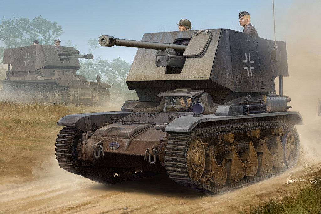 Hobby Boss MILITARY MODEL Hobby Boss 1/35 German Pz.Kpfw 35 5cm PAK Kit