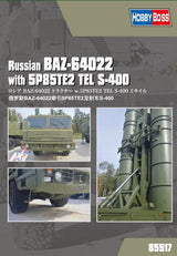 Hobby Boss MILITARY MODEL Hobby Boss 1/35 Russian BAZ-64022 w/5P85TE2 TEL S-400 Kit