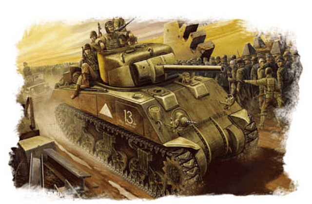 Hobby Boss MILITARY MODEL Hobby Boss 1/48 M4 Sherman Mid Production Kit
