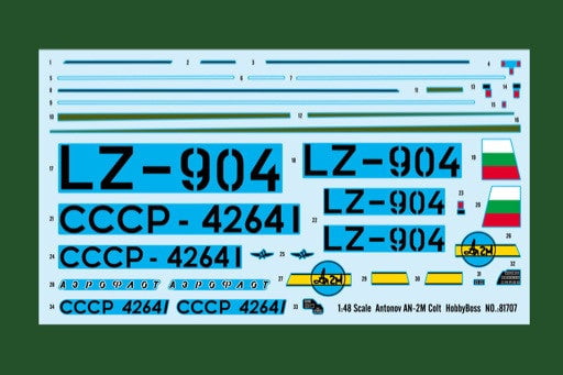 Hobby Boss MODEL AIRPLANES Hobby Boss 1/48 Antonov AN-2M Colt Kit