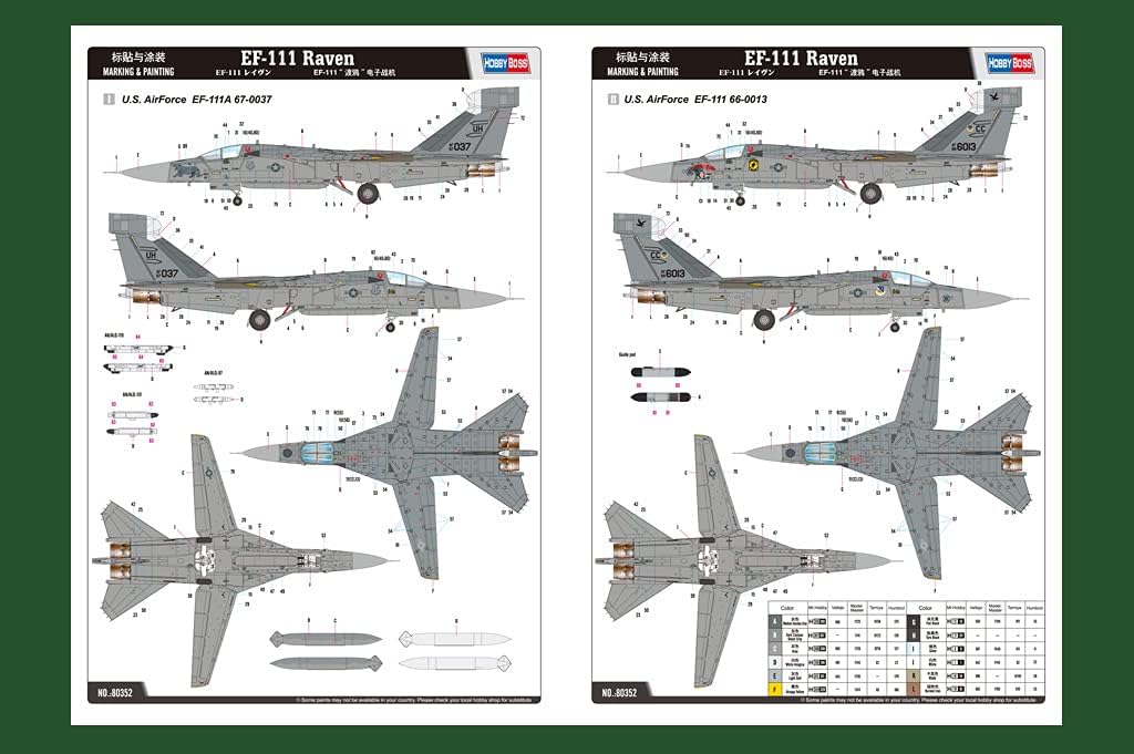 Hobby Boss MODEL AIRPLANES Hobby Boss 1/48 EF-111 Raven Kit