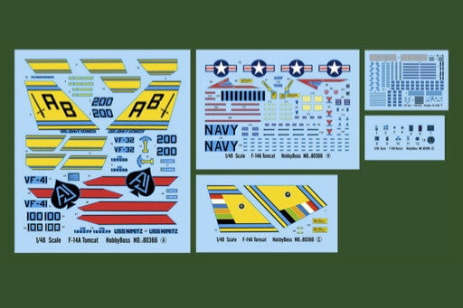 Hobby Boss MODEL AIRPLANES Hobby Boss 1/48 F-14A Tomcat Kit