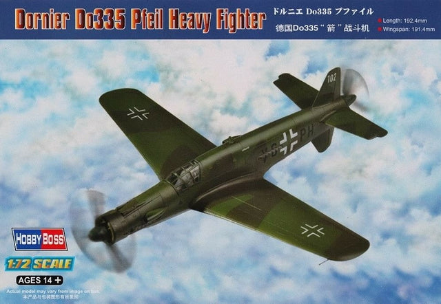 Hobby Boss MODEL AIRPLANES Hobby Boss 1/72 Dornier DO335 Fighter Kit