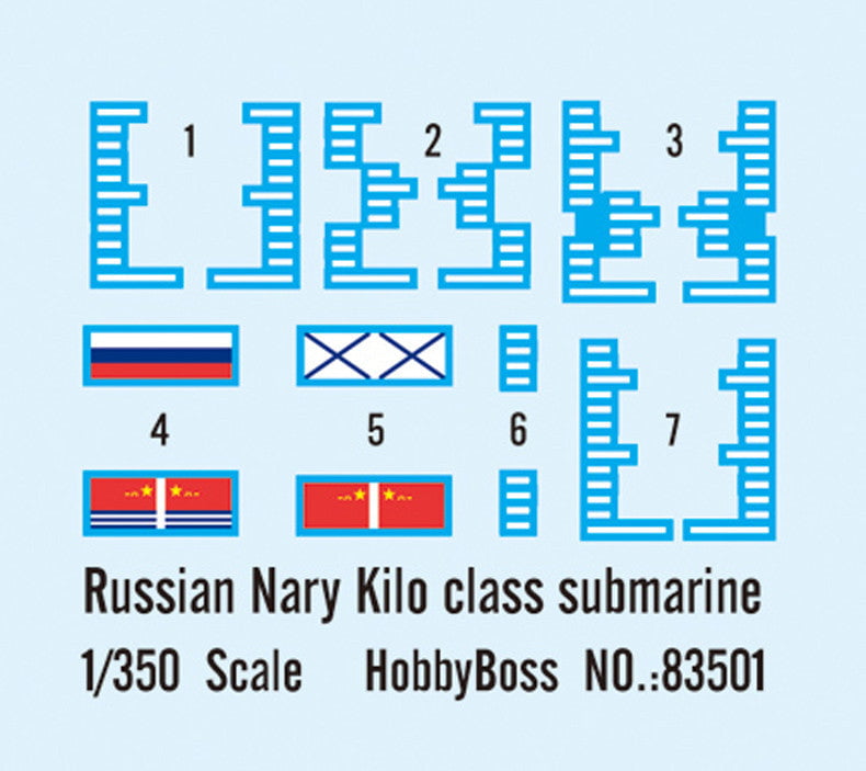 Hobby Boss MODEL SHIPS Hobby Boss 1/350 PLA Navy Kilo Class Sub Kit