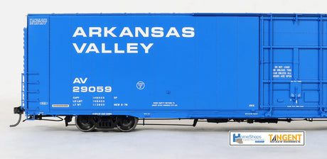 HomeShops HomeShops HFB-001-002 AV - Arkansas Valley #29059 86' Double Plug Door Boxcar HO Scale