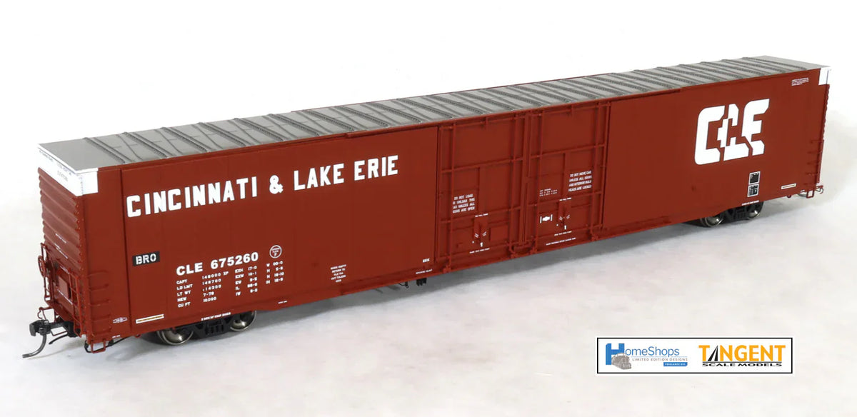 HomeShops HomeShops HFB-003-002 CLE - Cincinnati & Lake Erie #675297 Greenville 86' Double Plug Door Boxcar HO Scale