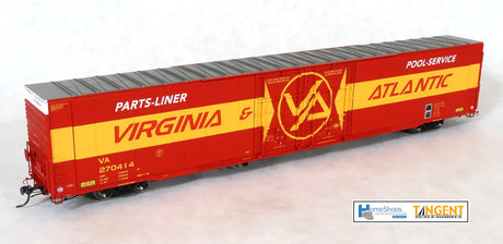 HomeShops HomeShops HFB-007-002 VA - Virginia and Atlantic #270414 86' Double Plug Door Boxcar HO Scale