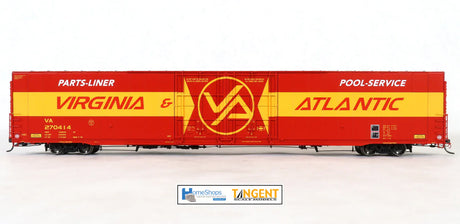HomeShops HomeShops HFB-007-002 VA - Virginia and Atlantic #270414 86' Double Plug Door Boxcar HO Scale