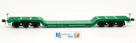 HomeShops HomeShops HFF-001-001 MCIS Michigan Interstate #5904 - GSC Depressed Center Flat Car HO Scale