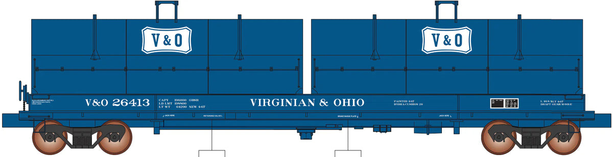 HomeShops HomeShops HFG-006-001 V&O Virginian & Ohio #26413 - InterMountain Evans 100 Ton Steel Coil Car HO Scale