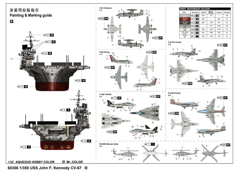 I Love Kit MODEL SHIPS I Love Kit Ships 1/350 US Navy Aircraft Carrier USS John F. Kennedy CV-67