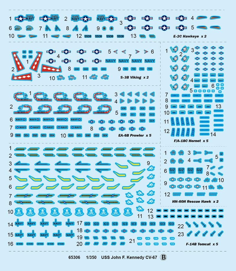 I Love Kit MODEL SHIPS I Love Kit Ships 1/350 US Navy Aircraft Carrier USS John F. Kennedy CV-67