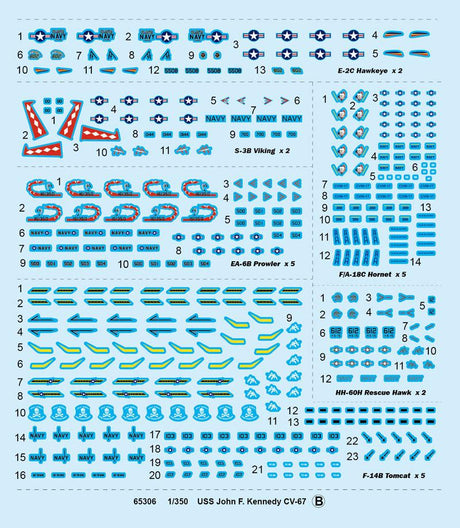 I Love Kit MODEL SHIPS I Love Kit Ships 1/350 US Navy Aircraft Carrier USS John F. Kennedy CV-67