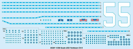 I Love Kit MODEL SHIPS I Love Kit Ships 1/350 US Navy WW2 Aircraft Carrier USS Yorktown CV-5 Kit