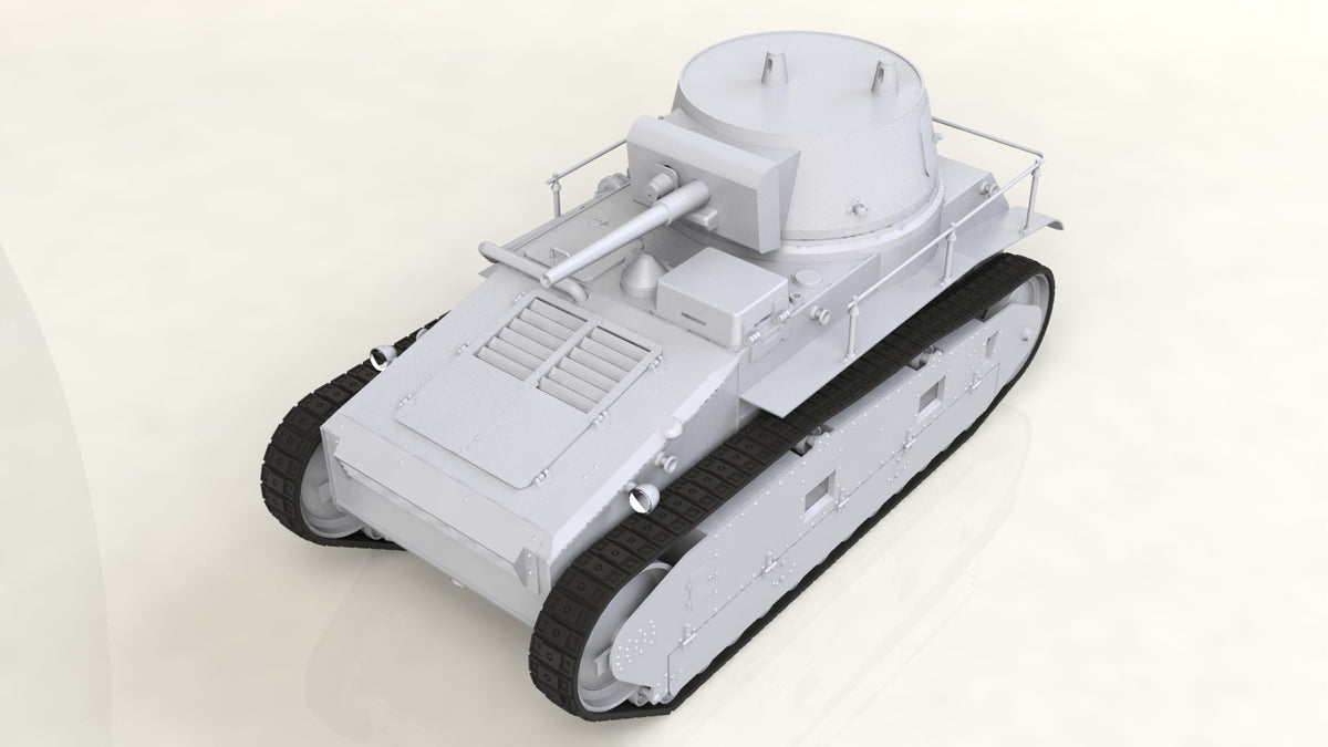 ICM Models MILITARY MODEL ICM Models 1/35 German Leichttraktor Rheinmetall 1930 Tank (New Tool) Kit