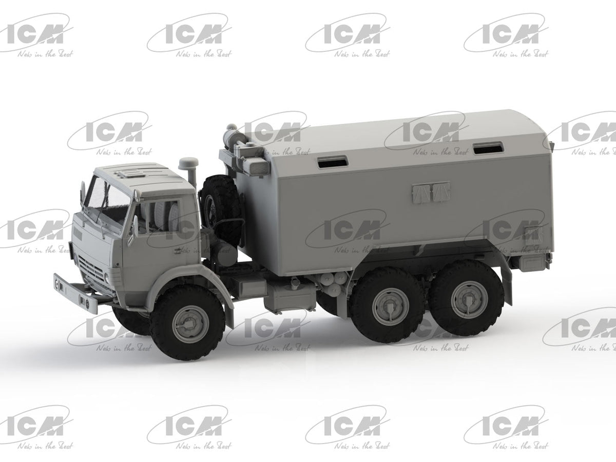 ICM Models MILITARY MODEL ICM Models 1/35 Soviet Six-Wheel Army Truck w/Shelter Kit