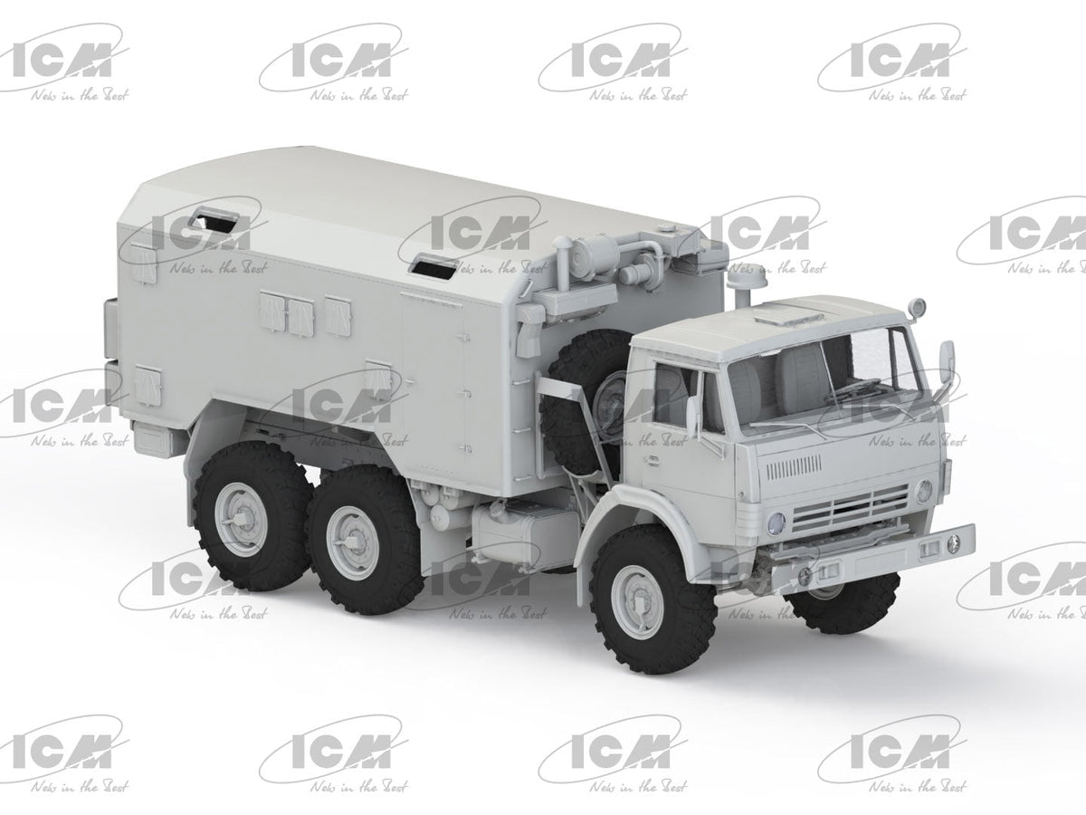 ICM Models MILITARY MODEL ICM Models 1/35 Soviet Six-Wheel Army Truck w/Shelter Kit