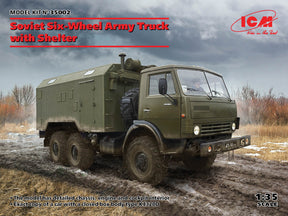 ICM Models MILITARY MODEL ICM Models 1/35 Soviet Six-Wheel Army Truck w/Shelter Kit