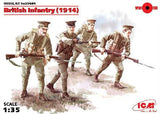 ICM Models MILITARY MODEL ICM Models 1/35 WWI British Infantry (4) w/Weapons 1914 Kit