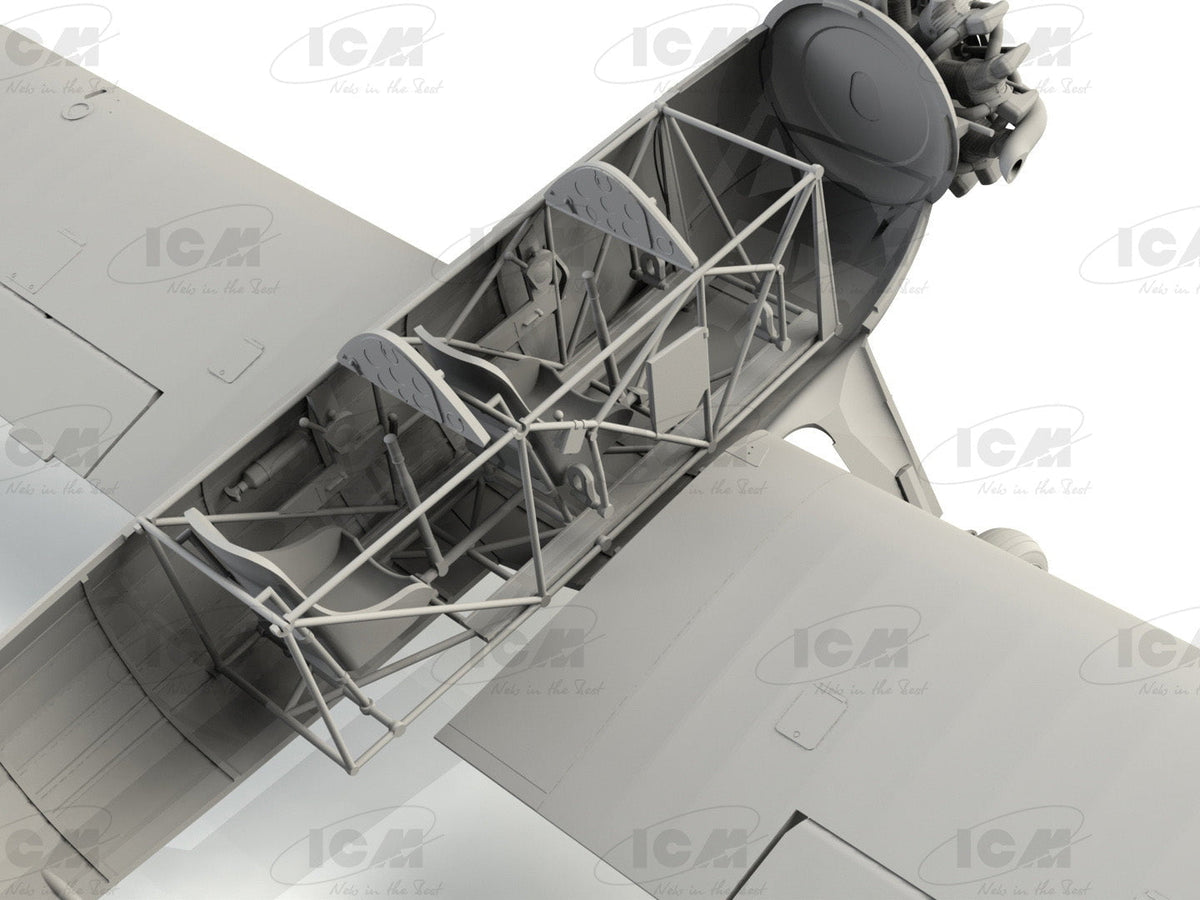 ICM Models MODEL AIRCRAFT ICM Models 1/32 Stearman PT13/N2S2/5 Kaydet American Training Aircraft Kit