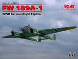 ICM Models MODEL AIRCRAFT ICM Models 1/72 FW 189A-1 WWII German Night Fighter Kit