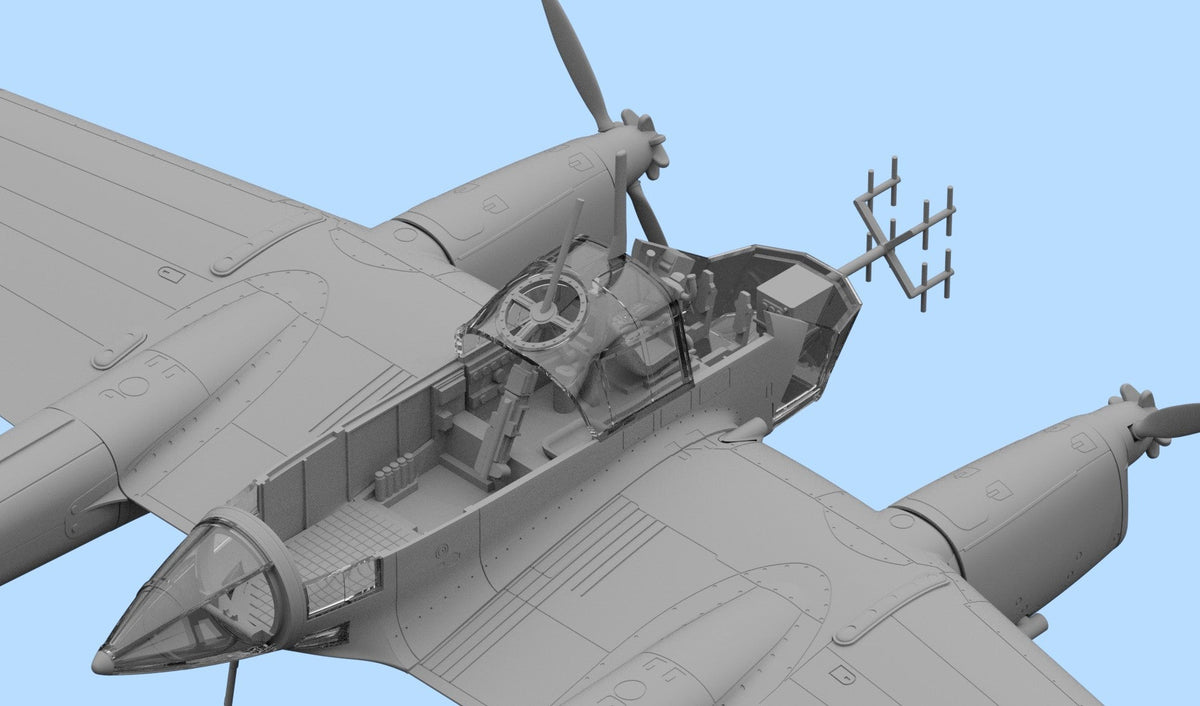ICM Models MODEL AIRCRAFT ICM Models 1/72 FW 189A-1 WWII German Night Fighter Kit