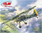 ICM Models MODEL AIRPLANES ICM Models 1/48 WWII German Hs126A1 Recon Aircraft Kit