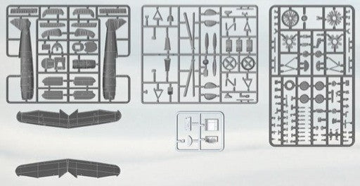 ICM Models MODEL AIRPLANES ICM Models 1/48 WWII German Hs126A1 Recon Aircraft Kit